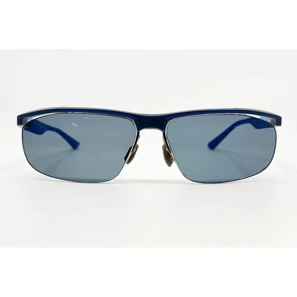 Nike 7077 Sunglasses Frames Mens Blue Semi Rimless Sport 58-13-136